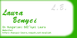 laura benyei business card